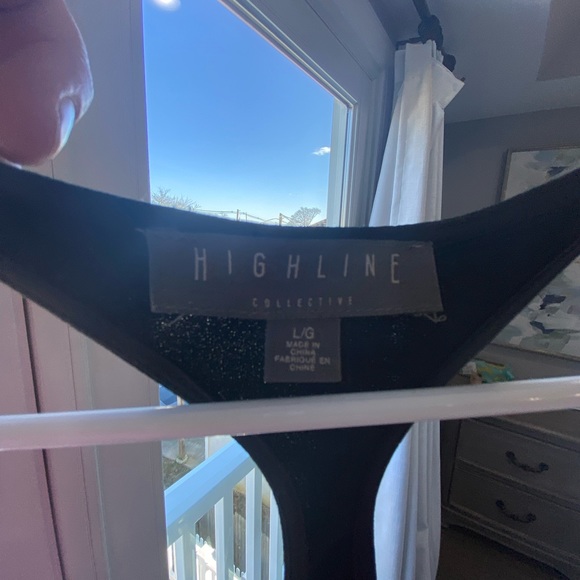 Black slip dress mid length (calf) - Picture 3 of 4